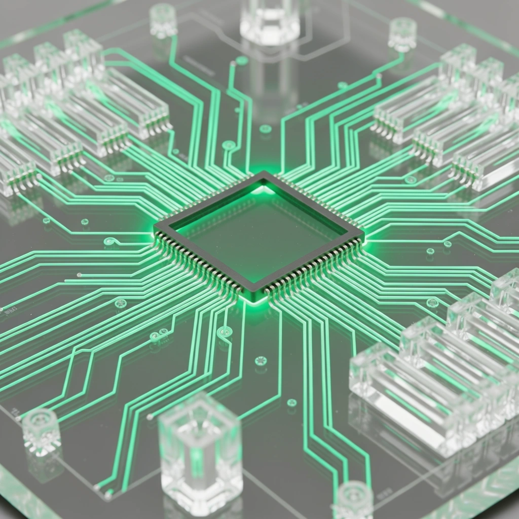 Abstract logic interruption visual